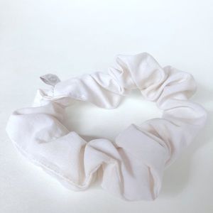 White Lululemon Scrunchie